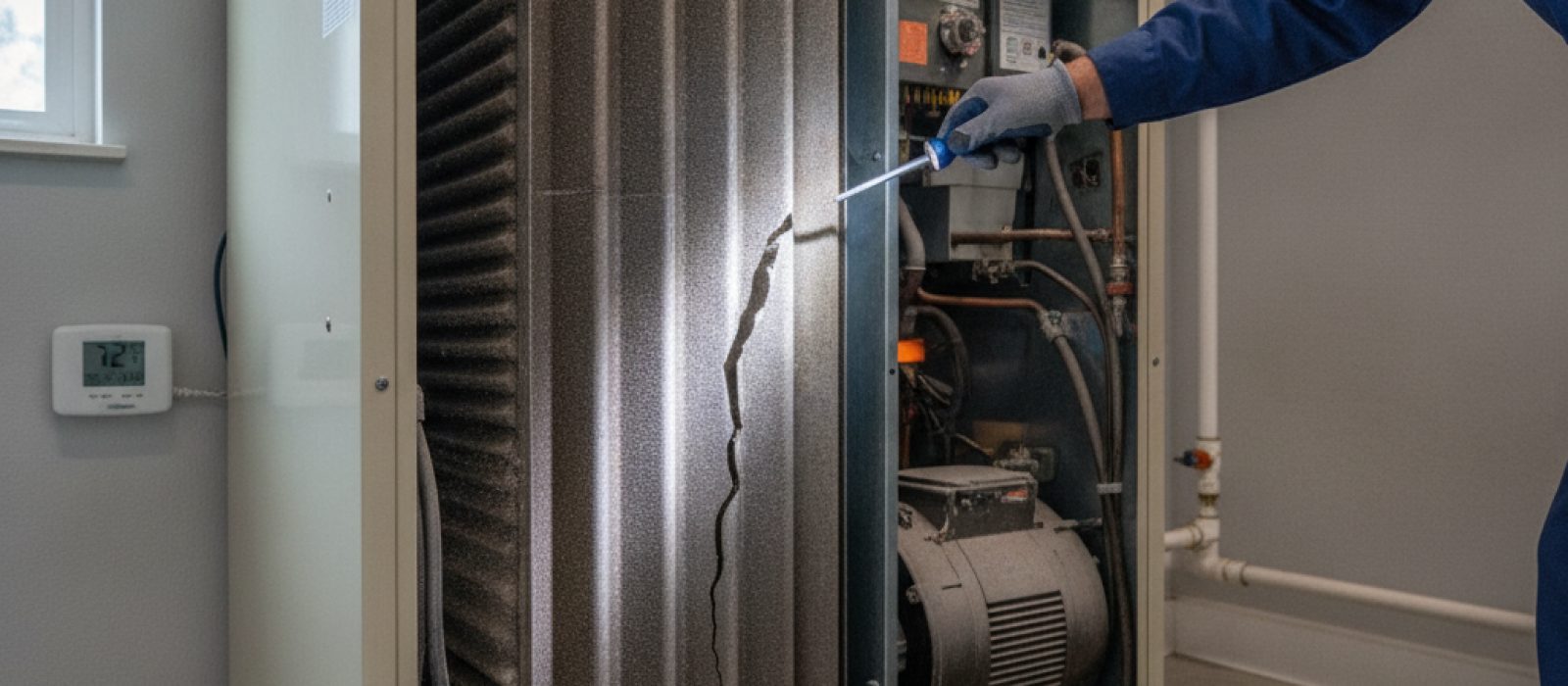 Cracked Heat Exchanger: Why It's a Serious Furnace Problem