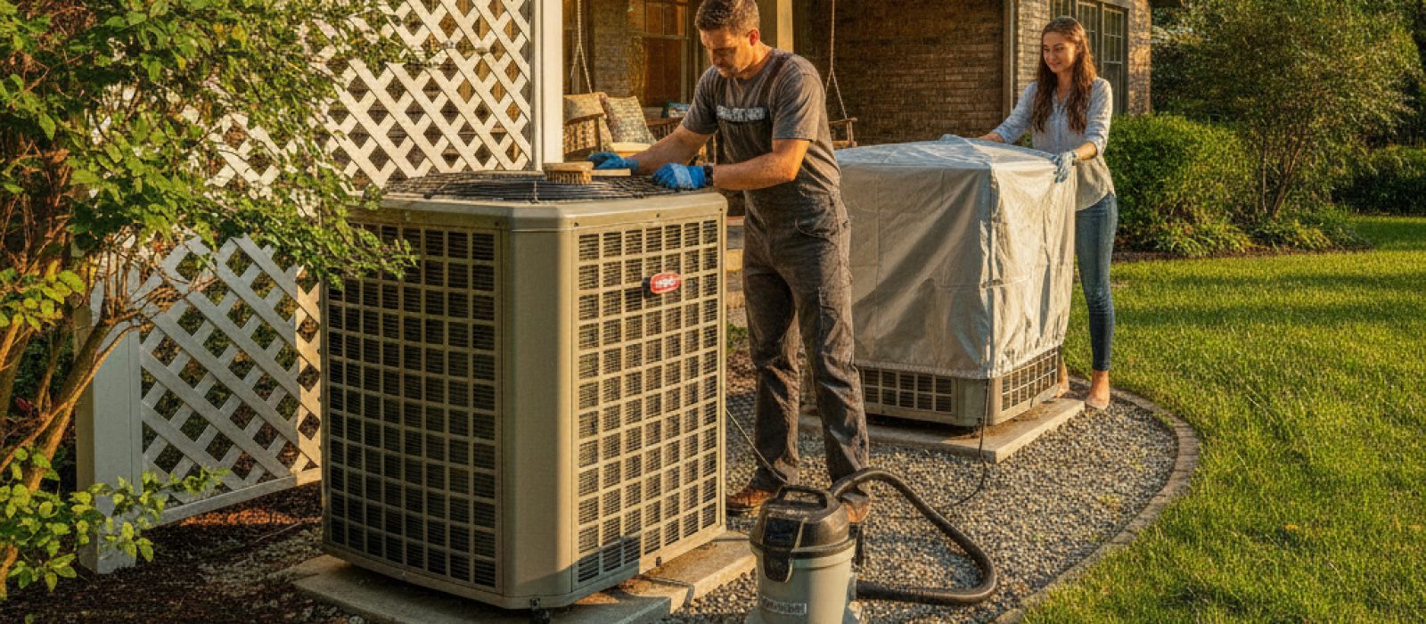 Keeping Your AC's Outdoor Unit Clean & Protected