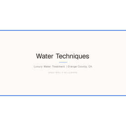 Water Techniques logo
