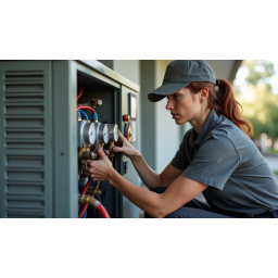 ProHVAC Heating and Cooling logo