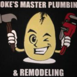 Yoke's master plumbing and remodeling logo