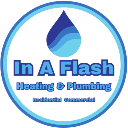 In A Flash Heating and Plumbing logo