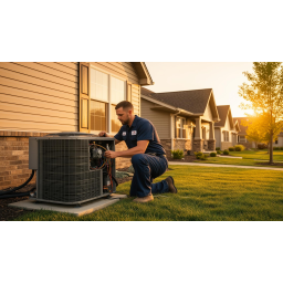 Sustainable Heating & Air logo