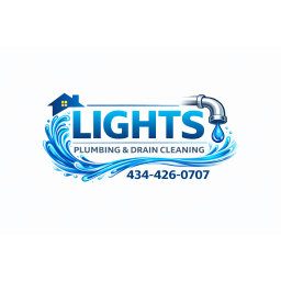 Lights Plumbing & Drain Cleaning LLC. Lynchburg va plumber logo